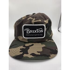 Brixton Grade High Profile Snapback Cap Camo Patterns With Patch